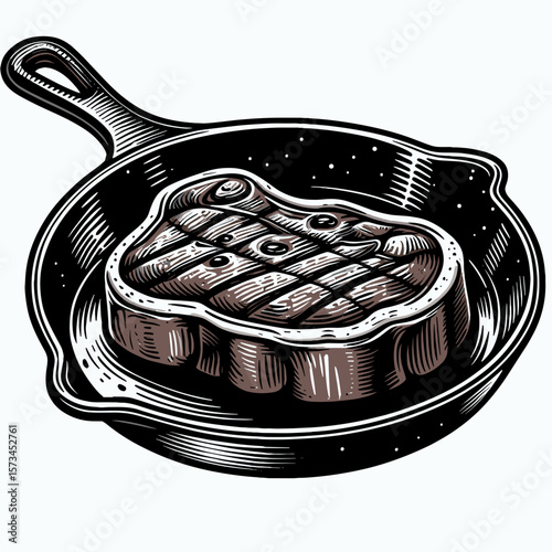 Skillet steak