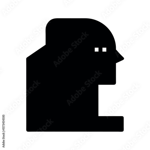 Data Selector Silhouette Vector Icon Design