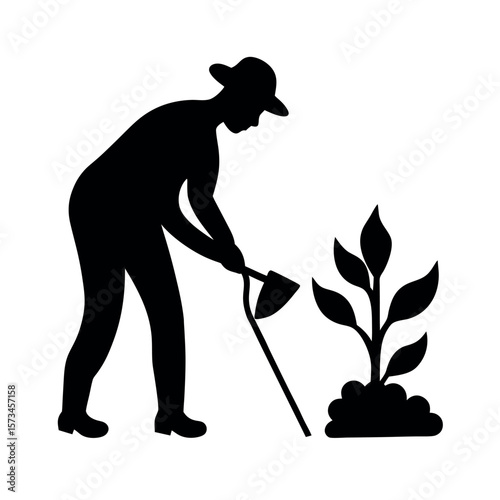 Gardening Silhouette Pack Trimming Vector Art