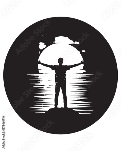 Colorful Abstract Geometric Design with Bold Shapes and Lines