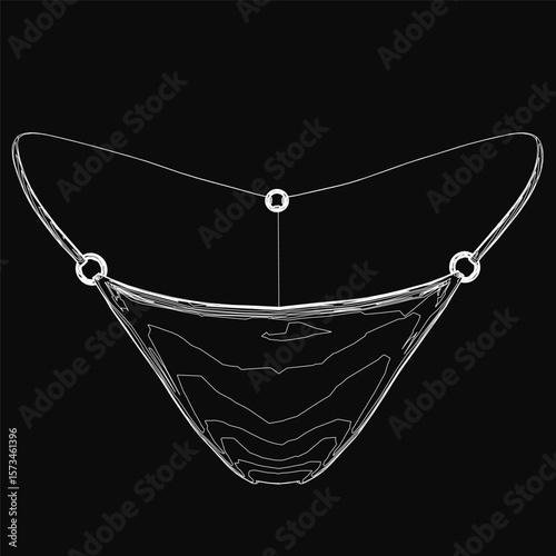 A black and white line art drawing of a woman's face features a playful smiley face overlay. The minimalist design stands out against a dark background, creating a striking contrast.