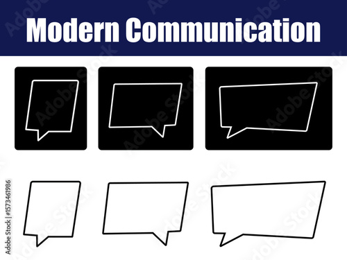 Animated Chat Bubbles Showcasing Modern Minimal Communication Design