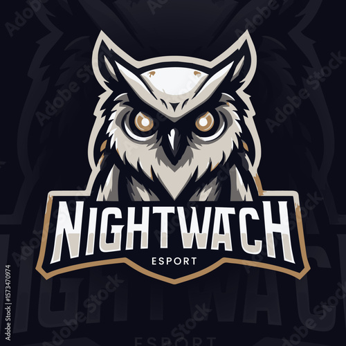 Owl Esport Logo with 'NIGHTWATCH' Text.