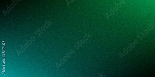 Dark green blue grainy gradient background, black backdrop, noise texture