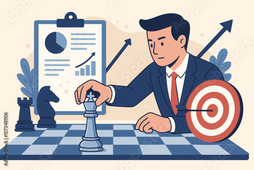 Succession planning, leadership transition, delegation of authority, business mentorship, manager making strategic decisions, chess metaphor, target achievement, growth analysis