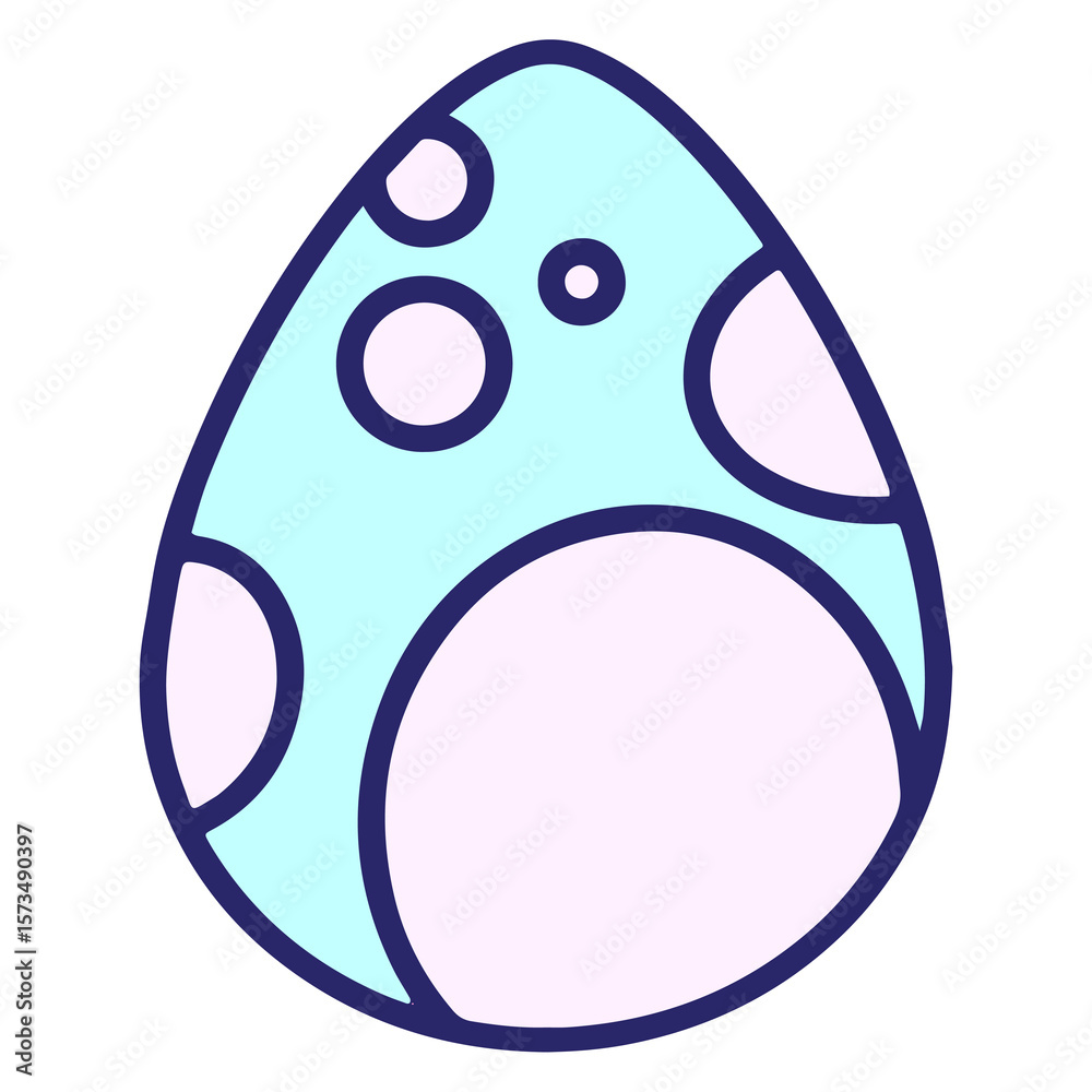 cute easter egg design in bright neon color cute easter egg design in bright neon color