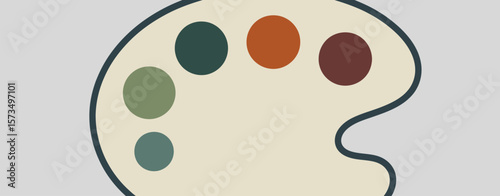 Abstract Color Palette Design with Circles