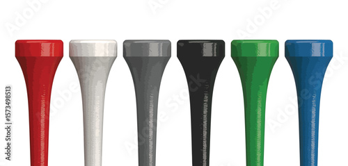 Assortment of Colored Golf Tees