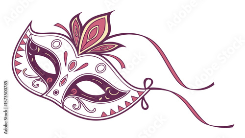 carnival mask vector illustration