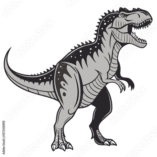 tyrannosaurus dinosaur vector illustration