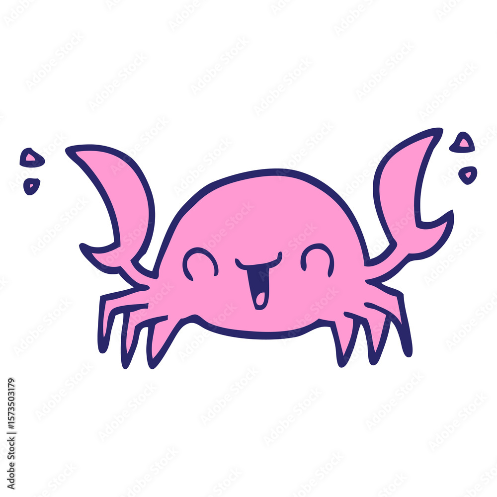 Fototapeta premium cartoon crab