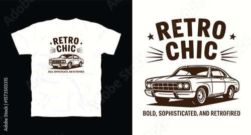 Sports car t-shirt design and retro vintage typography old Sports car t-shirt design vector