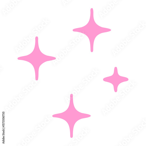 stars graphic in bright neon color