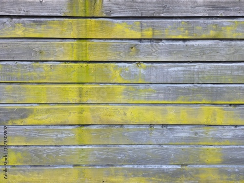 a wall built of old wood