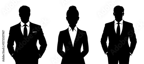 Business People Set, vector illustration