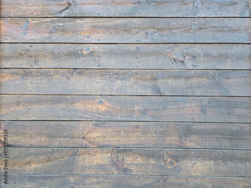 a wall built of old wood