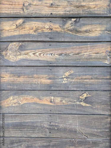 a wall built of old wood