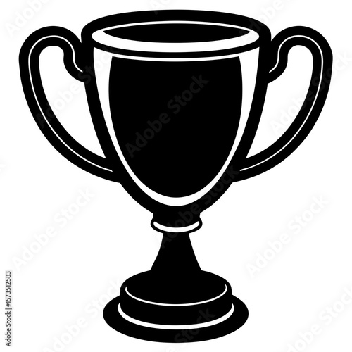 Trophy cup vector, a modern trophy cup art design, a black vector of a trophy cup, a simple trophy cup art, a trophy cup isolated