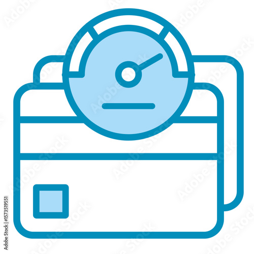 Credit Score  Icon Element For Design
