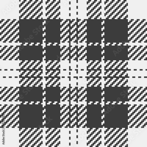 Stylish monochrome plaid pattern.  Geometric textile design with subtle texture. Ideal for fashion, home decor, or website backgrounds.  Creates a sophisticated and timeless aesthetic.