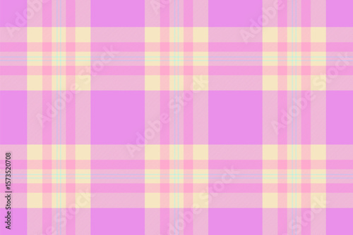Pastel plaid pattern in pink, yellow and light blue tones. A cozy and cheerful backdrop for designs, textiles, or graphic projects requiring a soft touch.