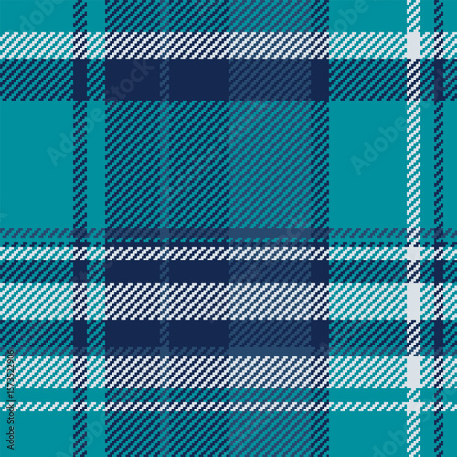 Celeste textile fabric background, effect vector pattern tartan. Curved texture seamless check plaid in blue and cyan colors.