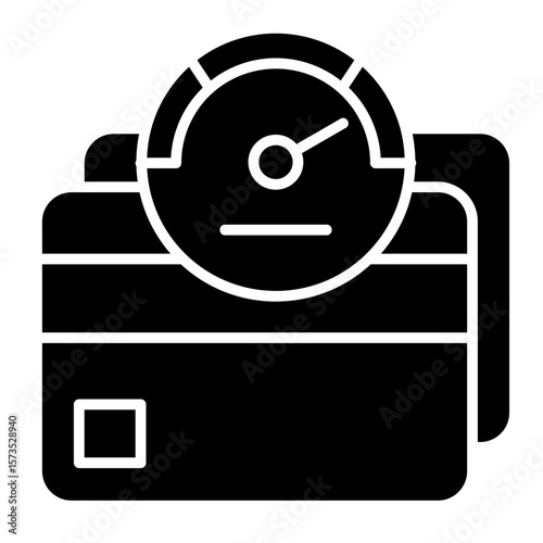 Credit Score  Icon Element For Design
