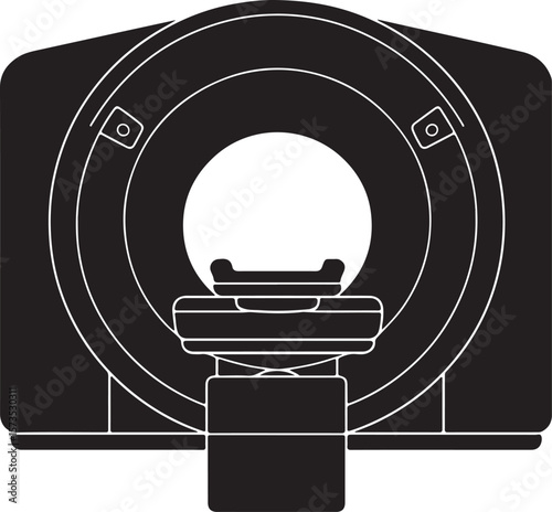 Diagnostic CT Machine Silhouette Design for Medical Use