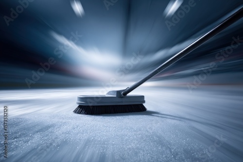 Wallpaper Mural Ice rink broom, motion blur Torontodigital.ca