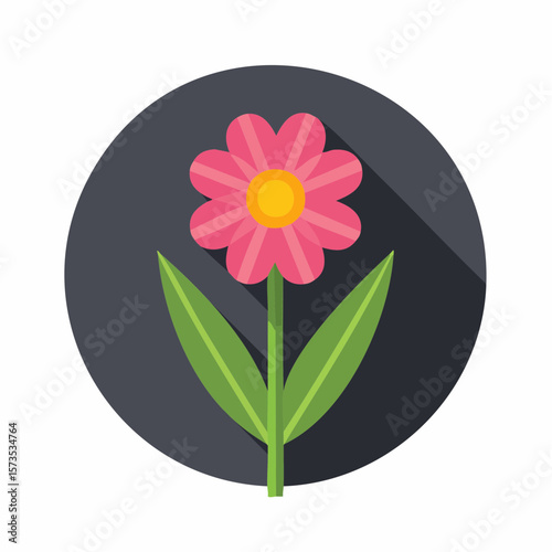 delicate stylized forget-me-not flower icon in flat minimalist design with soft blue tones