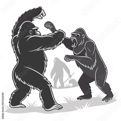 gorilla fight an and another