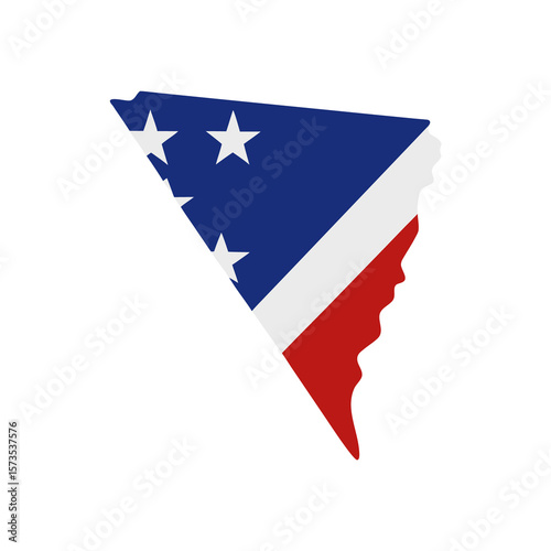 Free Download Patriotic American Flag Bandana Design  A Triangular Symbol of Freedom - GFXLoad