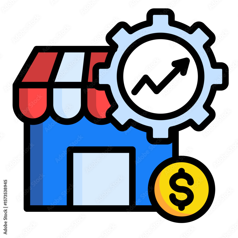 Obraz premium Micro Enterprise Icon Element For Design 