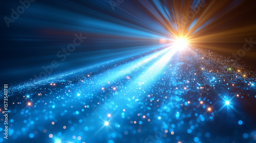 A burst of stars and light unrolled, where photons dance in blue and gold.
Perfect for tech, energy, cosmos themes, or futuristic stories told.