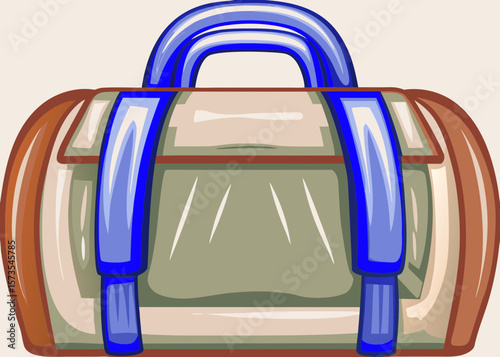 Stylish Travel Duffle Bag with Colorful Accents for E-Commerce, Lifestyle Blogs, Travel Websites, and Fashion Marketing  