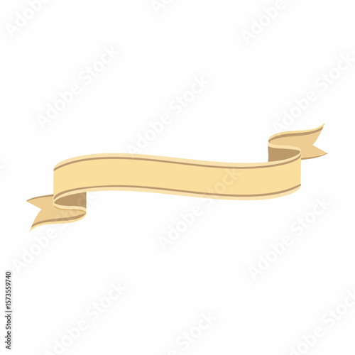 Wooden and golden ribbon bracelets on white background isolated for design use