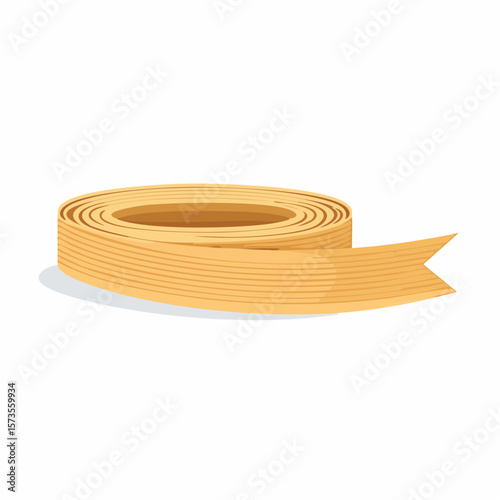 strands of ribbon that unravel lengthwise isolated for your design template