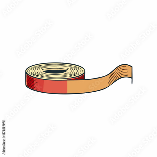 strands of ribbon that unravel lengthwise isolated for your design template
