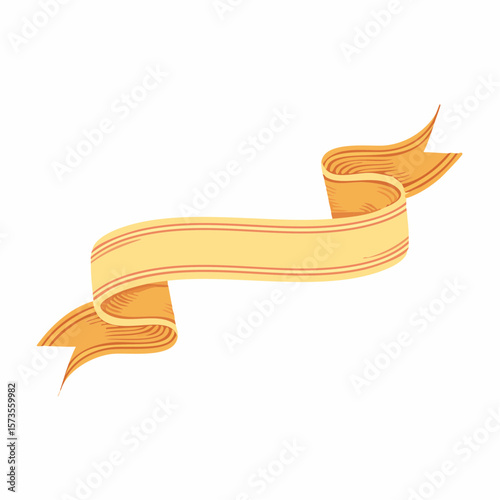 Wooden and golden ribbon bracelets on white background isolated for design use