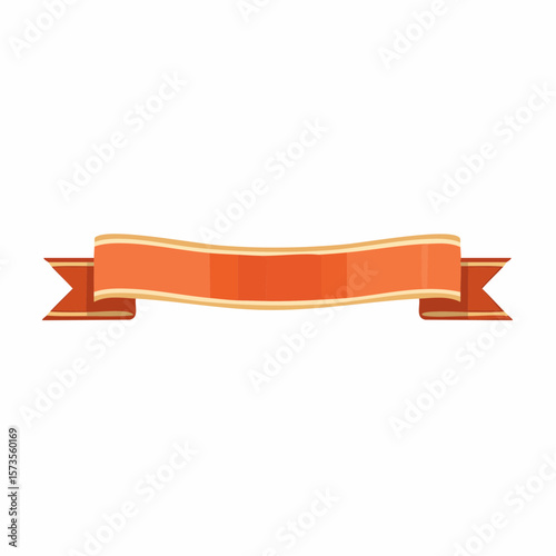 strands of ribbon that unravel lengthwise isolated for your design template