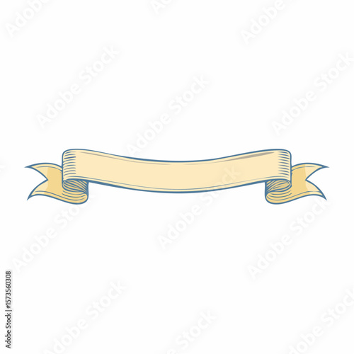 strands of ribbon that unravel lengthwise isolated for your design template