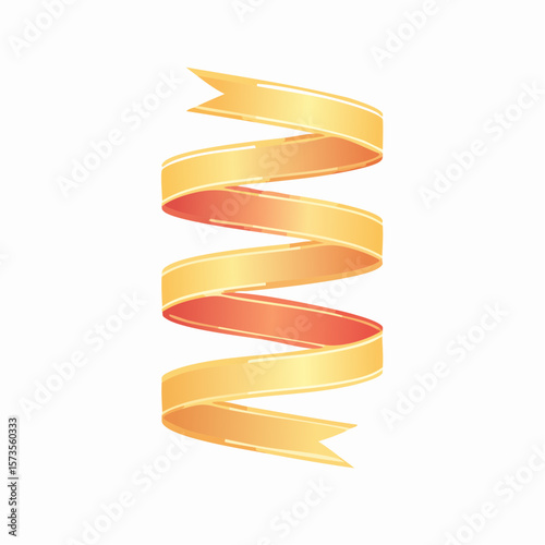 Wooden and golden ribbon bracelets on white background isolated for design use