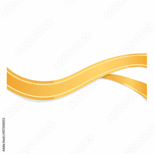 Wooden and golden ribbon bracelets on white background isolated for design use