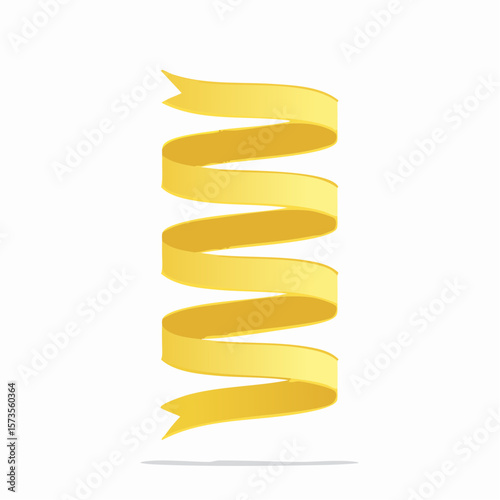 Wooden and golden ribbon bracelets on white background isolated for design use