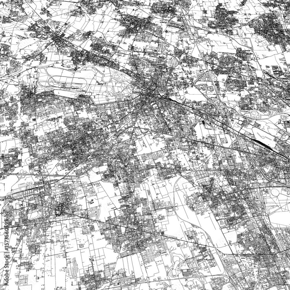 Naklejka premium 3D illustration of city and urban in Monza Italy