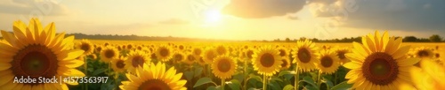 Sunflowers Stretching to the Horizon A Vibrant Symbol of Limitless Internet Potential