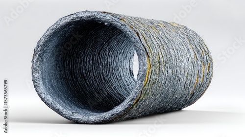 Abstract Stone Cylinder: A Textured 3D Render