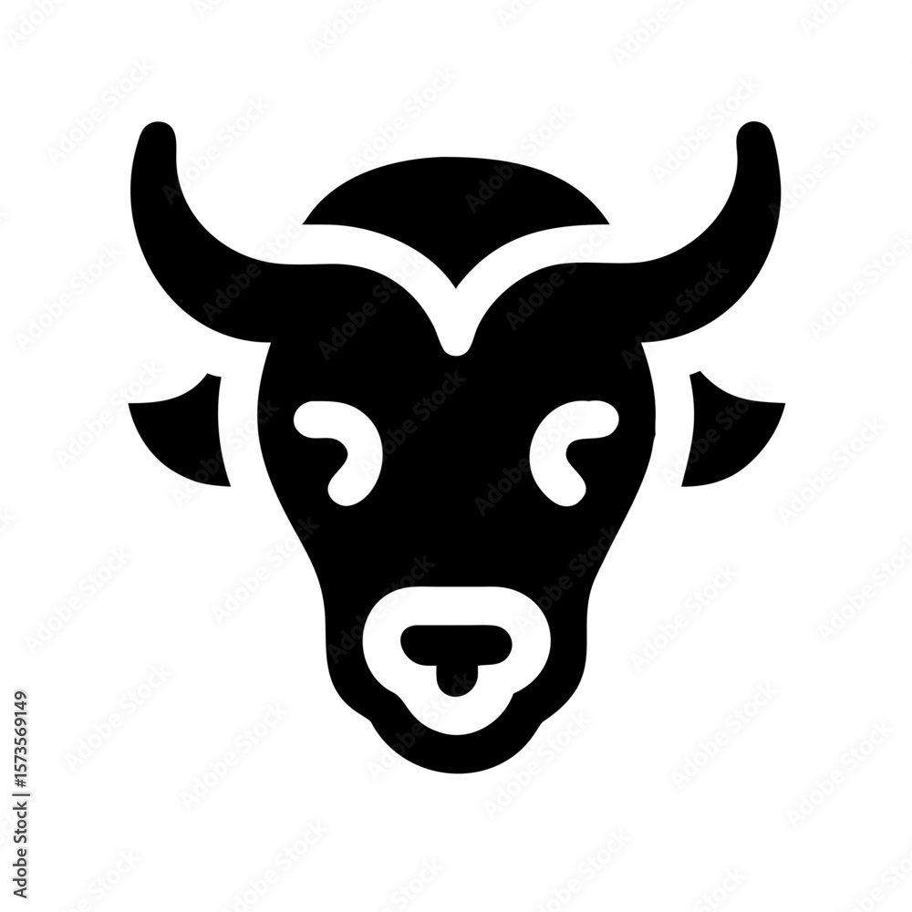 Obraz premium bison icon 