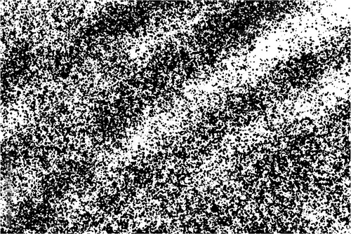 High Contrast Black and White Grunge Texture Pattern with Halftone Noise Effect