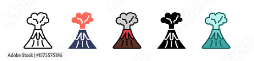 Volcanic Eruption multiple icon